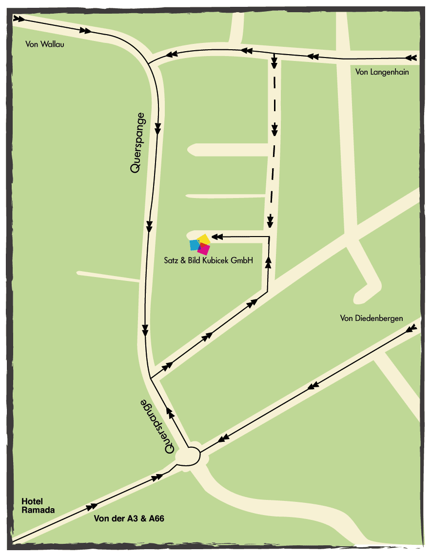 Anfahrt Satz & Bid Kubicek